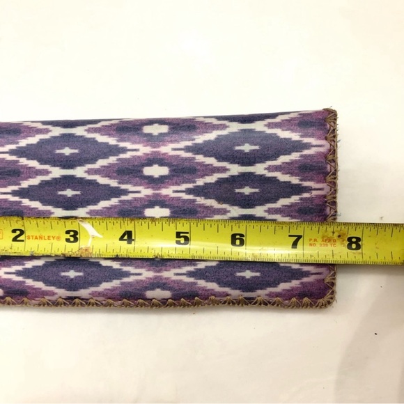 Mlavi Boho purple Ikat print vegan wallet - Picture 8 of 13